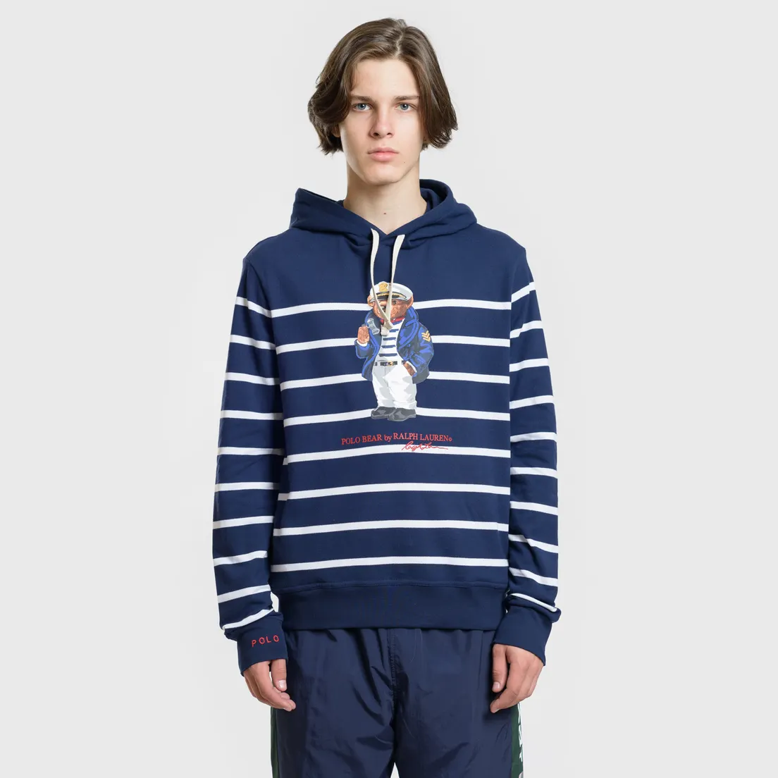 Polo Ralph Lauren Мужская толстовка Capitan Bear Hoody Stripe