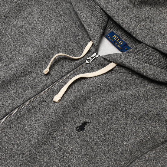 Мужская толстовка Polo Ralph Lauren Classic Full Zip Hoodie Fleece Alaskan Heather
