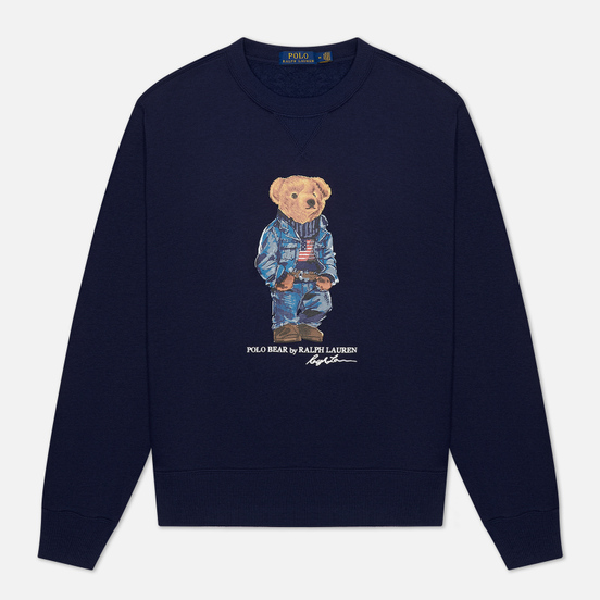 Мужская толстовка Polo Ralph Lauren Denim Bear Magic Fleece Cruise Navy