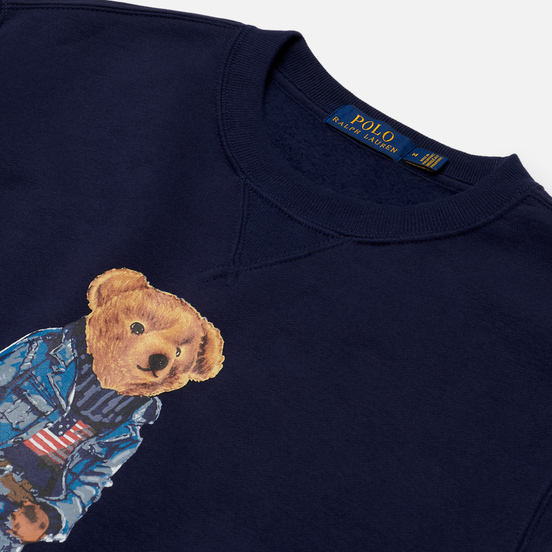 Мужская толстовка Polo Ralph Lauren Denim Bear Magic Fleece Cruise Navy