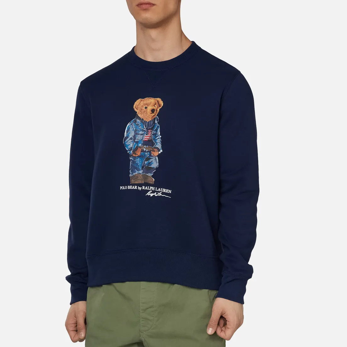 Polo Ralph Lauren Мужская толстовка Denim Bear Magic Fleece