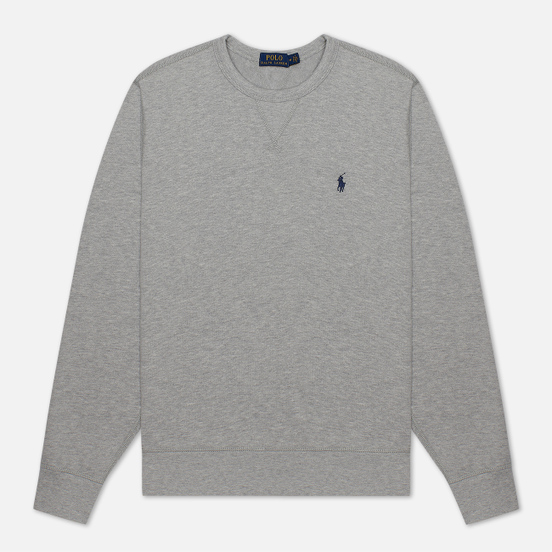 Мужская толстовка Polo Ralph Lauren Embroidered Pony Fleece Crew Neck Andover Heather