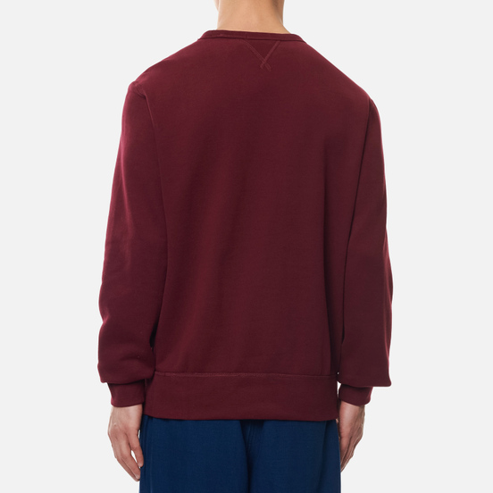 Мужская толстовка Polo Ralph Lauren Embroidered Pony Fleece Crew Neck Classic Wine