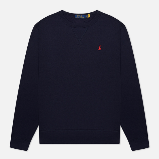 Мужская толстовка Polo Ralph Lauren Embroidered Pony Fleece Crew Neck Cruise Navy