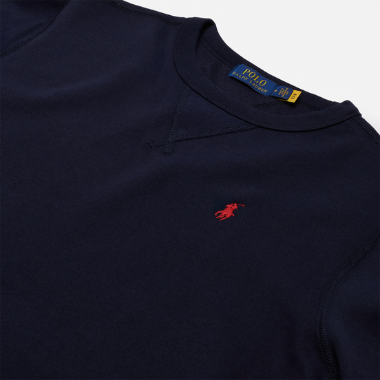 Мужская толстовка Polo Ralph Lauren Embroidered Pony Fleece Crew Neck Cruise Navy