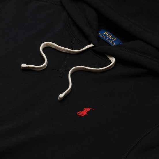 Мужская толстовка Polo Ralph Lauren Embroidered Pony Fleece Hoodie Black