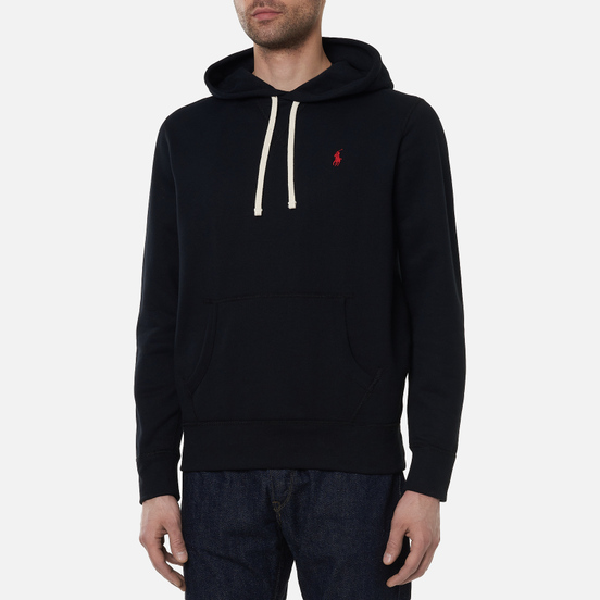 Мужская толстовка Polo Ralph Lauren Embroidered Pony Fleece Hoodie Black