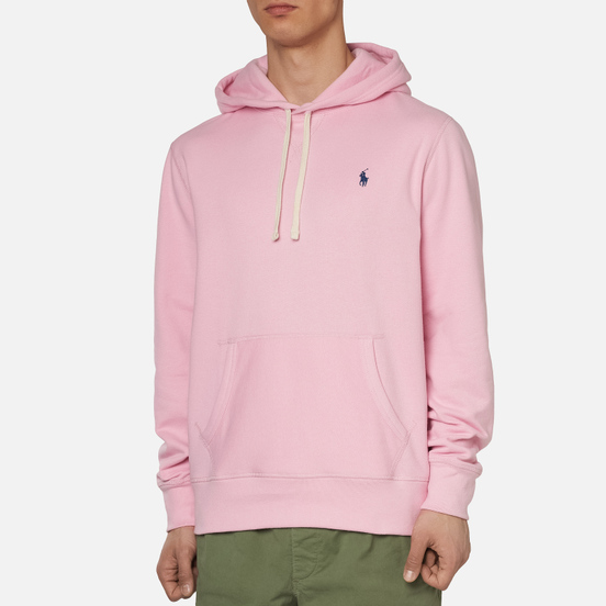 Мужская толстовка Polo Ralph Lauren Embroidered Pony Fleece Hoodie Garden Pink/Navy