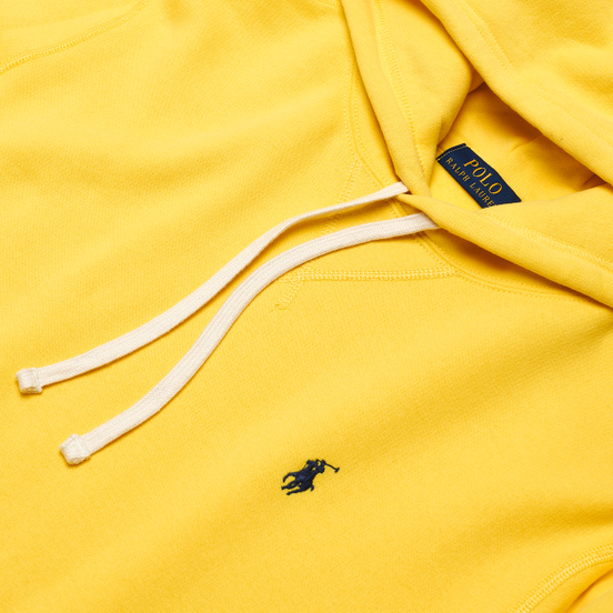 Мужская толстовка Polo Ralph Lauren Embroidered Pony Fleece Hoodie Sunfish Yellow