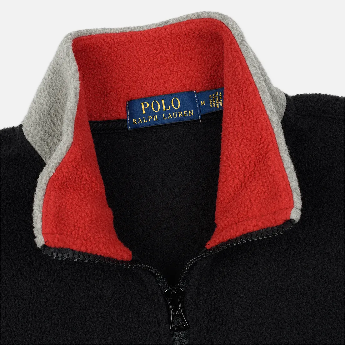 Polo Ralph Lauren Мужская толстовка Embroidery Flag Patch U.S.A. Half-Zip