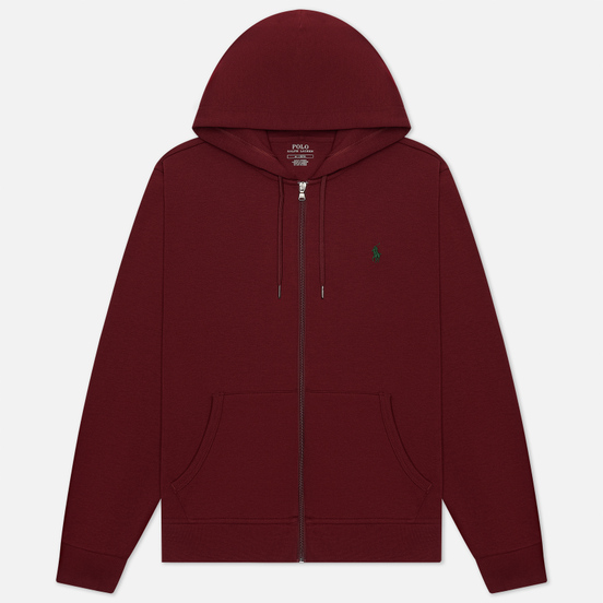 Мужская толстовка Polo Ralph Lauren Full Zip Hoodie Burgundy