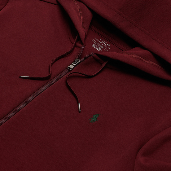Мужская толстовка Polo Ralph Lauren Full Zip Hoodie Burgundy