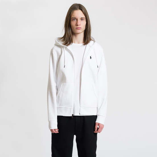 Мужская толстовка Polo Ralph Lauren Full Zip Hoodie White