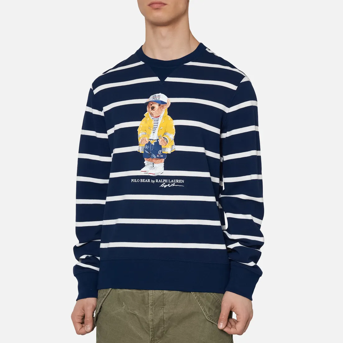 Polo Ralph Lauren Мужская толстовка Iconic Polo Bear Sporting CP-93 Stripe