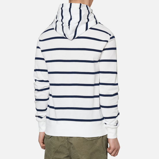 Мужская толстовка Polo Ralph Lauren Iconic Polo Bear Sporting CP-93 Stripe Hoodie White/Cruise Navy