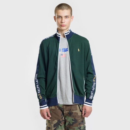 Мужская толстовка Polo Ralph Lauren Interlock Full Zip College Green