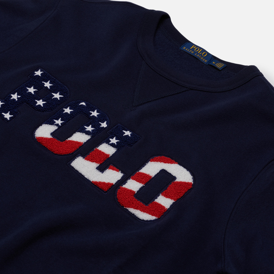 Мужская толстовка Polo Ralph Lauren Logo Americana Inspired Cruise Navy