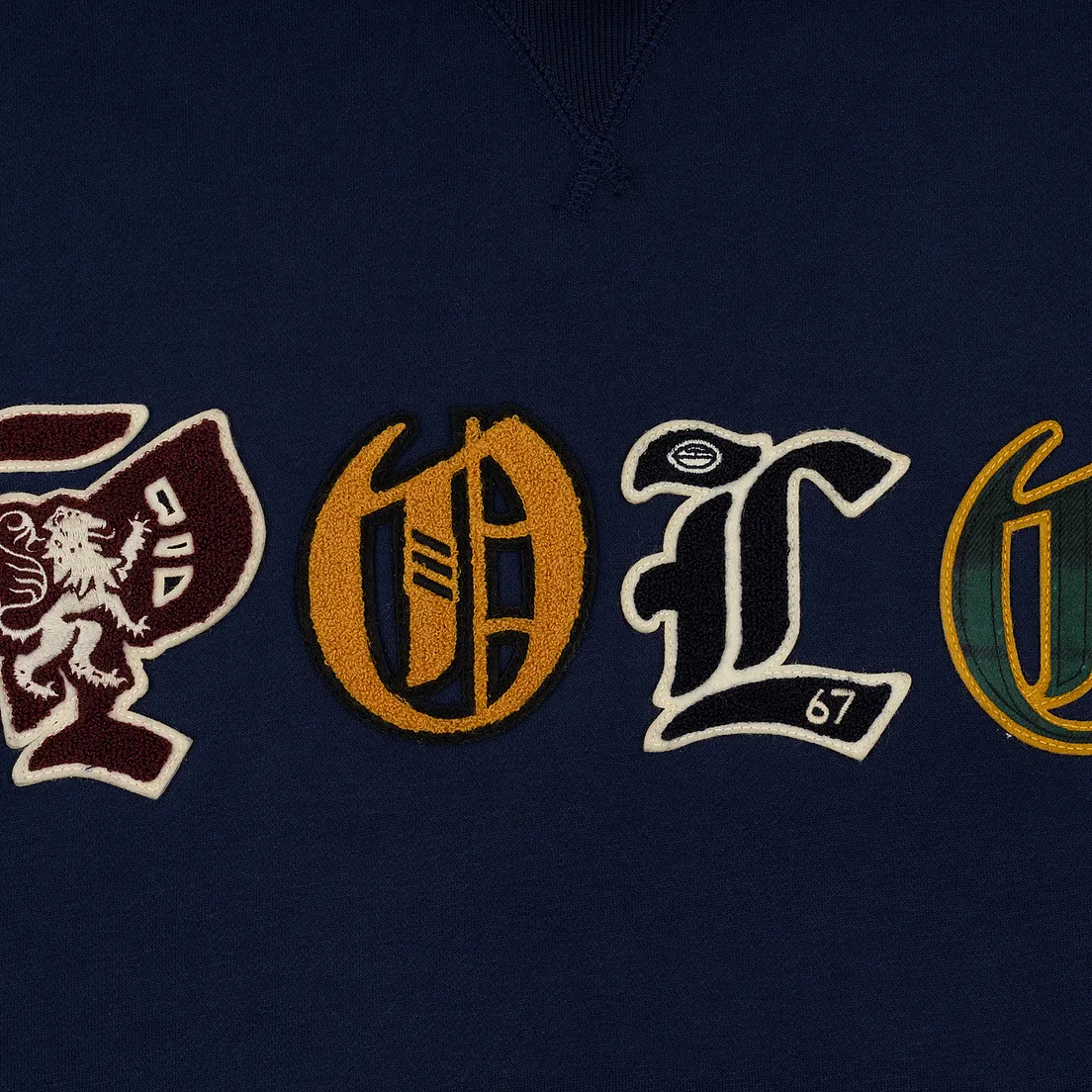 Polo Ralph Lauren Мужская толстовка Patches Heraldic Letters Polo Hoodie