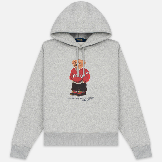 Мужская толстовка Polo Ralph Lauren Polo Bear Logo Hoodie Magic Fleece Andover Heather