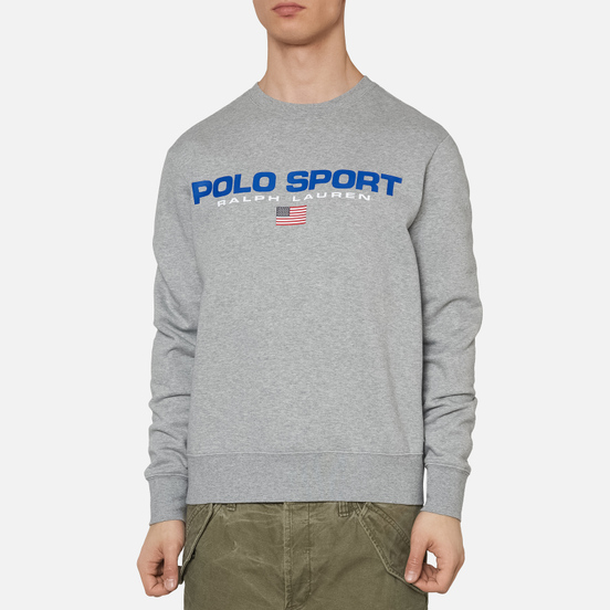 Мужская толстовка Polo Ralph Lauren Polo Sport Crew Neck Neon Fleece Andover Heather