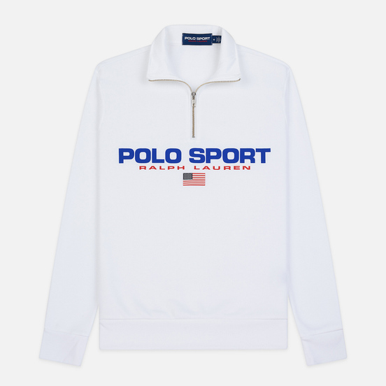 Мужская толстовка Polo Ralph Lauren Polo Sport Half Zip White