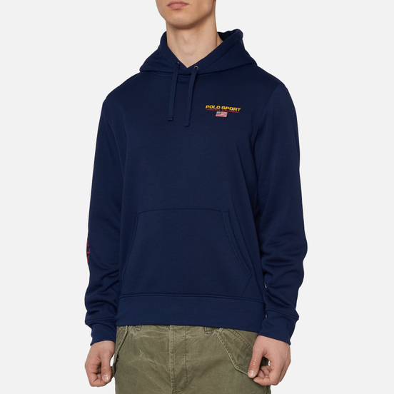 Мужская толстовка Polo Ralph Lauren Polo Sport Hoodie Neon Fleece Cruise Navy