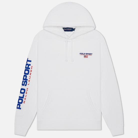 Мужская толстовка Polo Ralph Lauren Polo Sport Hoodie Neon Fleece White