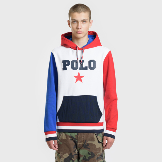 Мужская толстовка Polo Ralph Lauren Polo Star Hoodie White/Multicolor