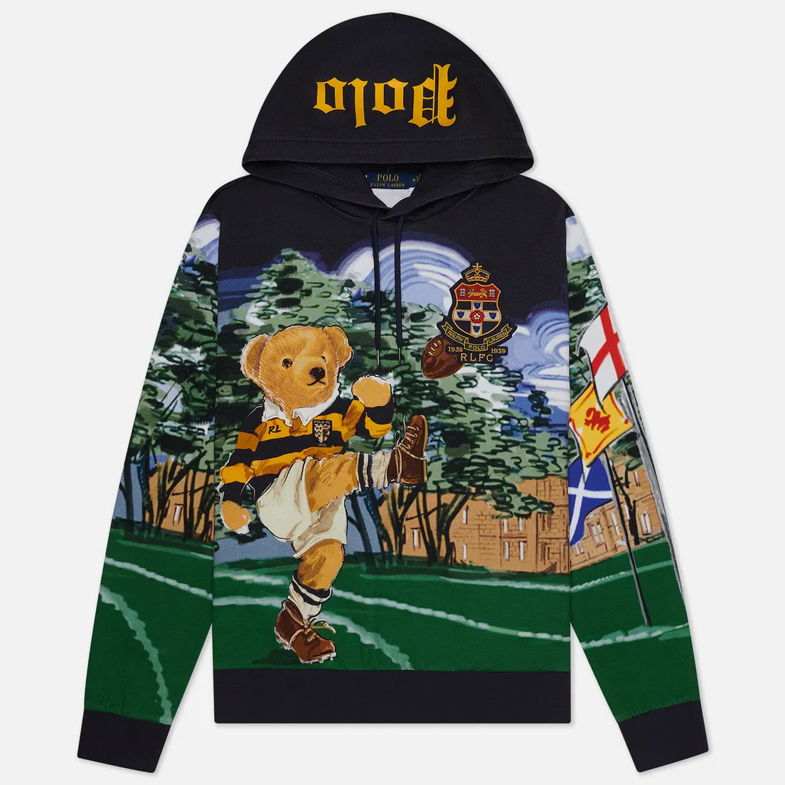 Polo Ralph Lauren Мужская толстовка Rugby Bear Hoodie