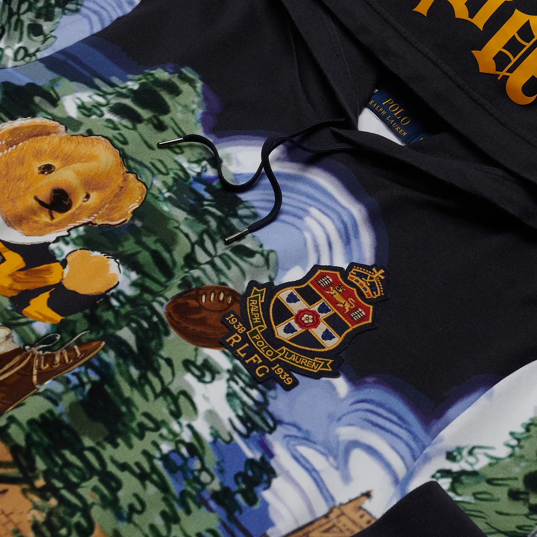 Polo Ralph Lauren Мужская толстовка Rugby Bear Hoodie