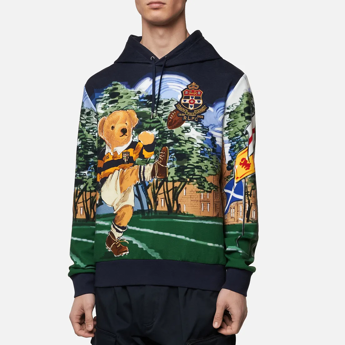 Polo Ralph Lauren Мужская толстовка Rugby Bear Hoodie