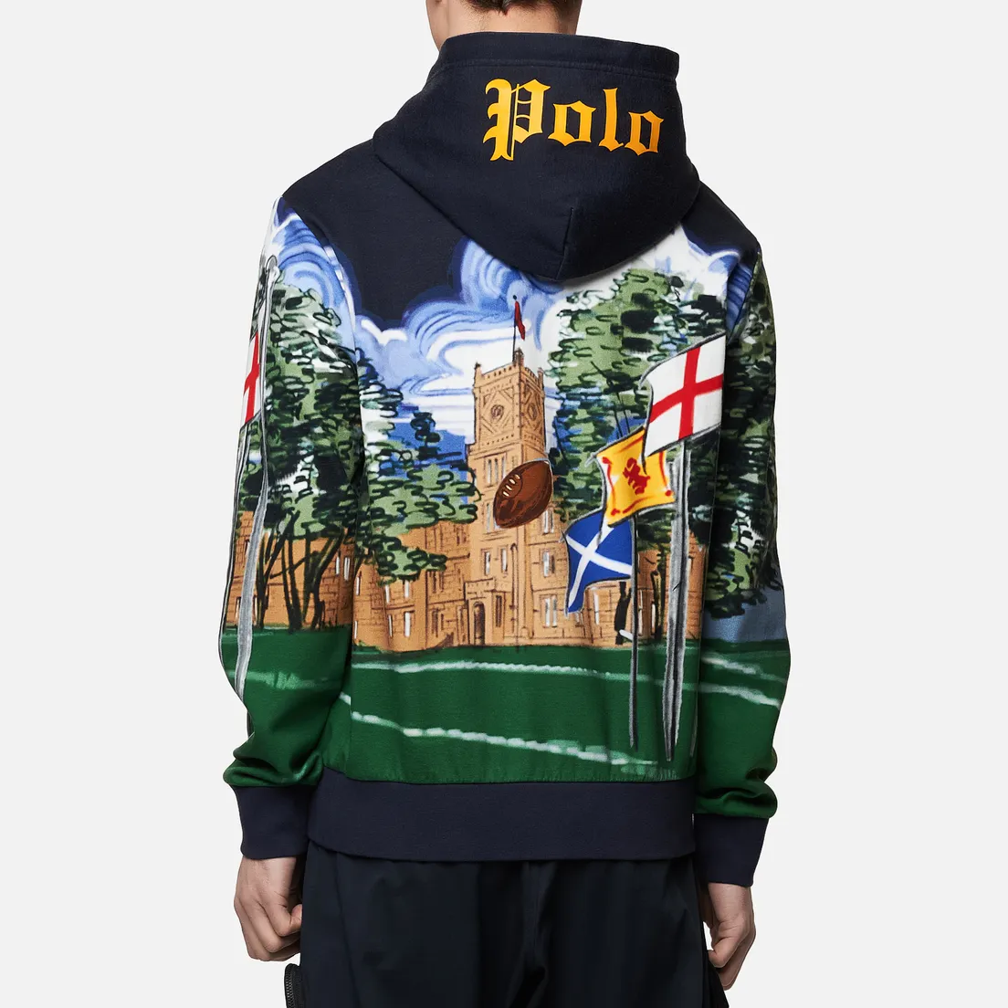 Polo Ralph Lauren Мужская толстовка Rugby Bear Hoodie
