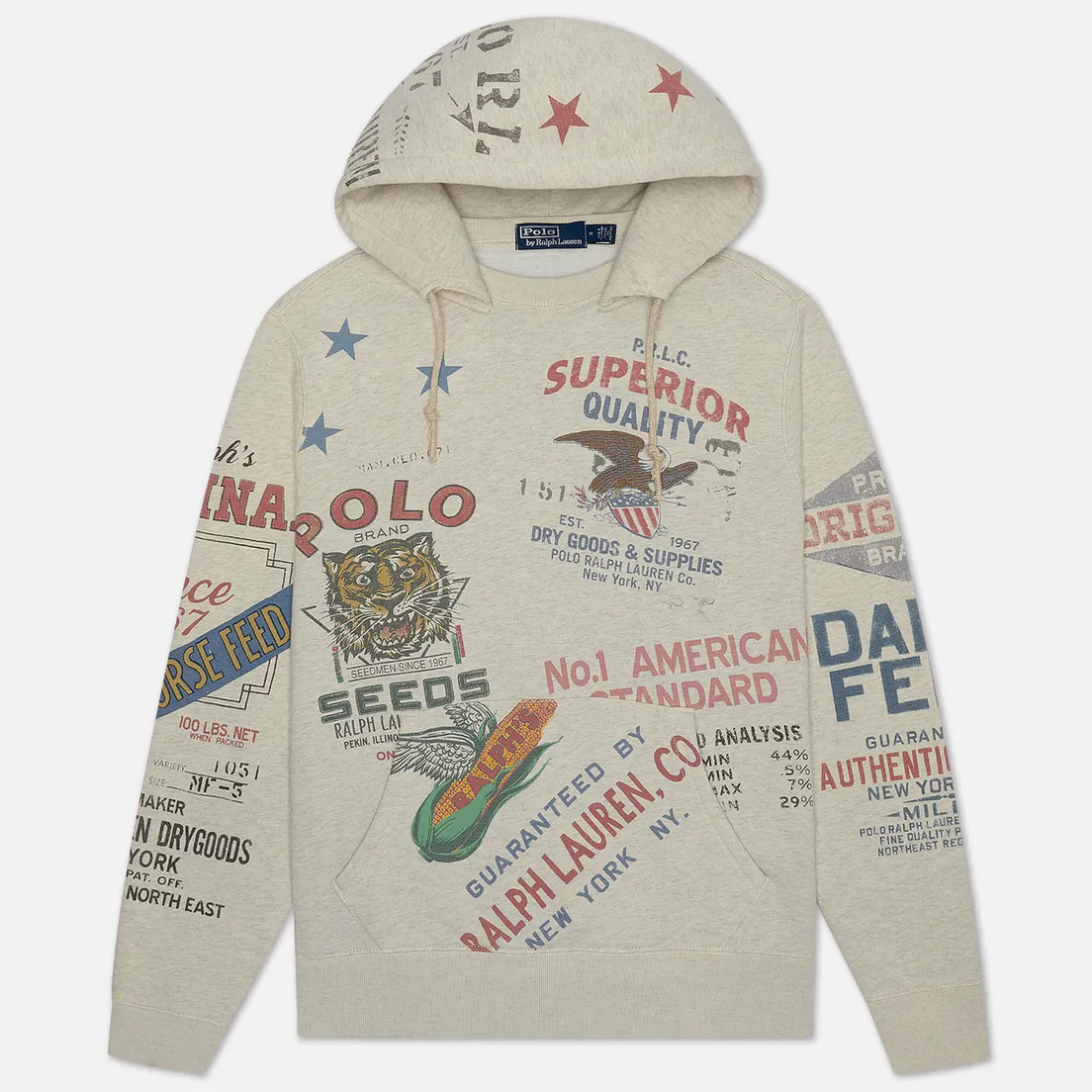 Polo Ralph Lauren Мужская толстовка Saranac Lake Graphic Vintage Fleece Hoodie