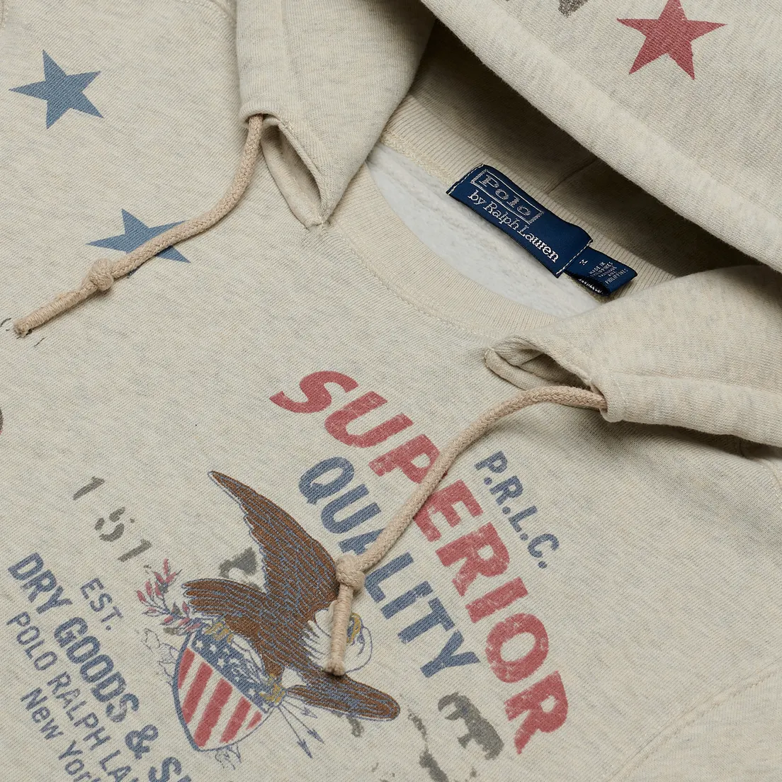 Polo Ralph Lauren Мужская толстовка Saranac Lake Graphic Vintage Fleece Hoodie