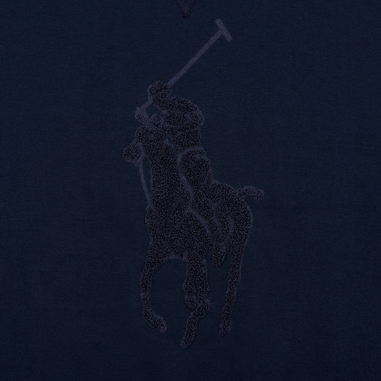 Мужская толстовка Polo Ralph Lauren Signature Embroidered Big Pony Crew Neck Aviator Navy