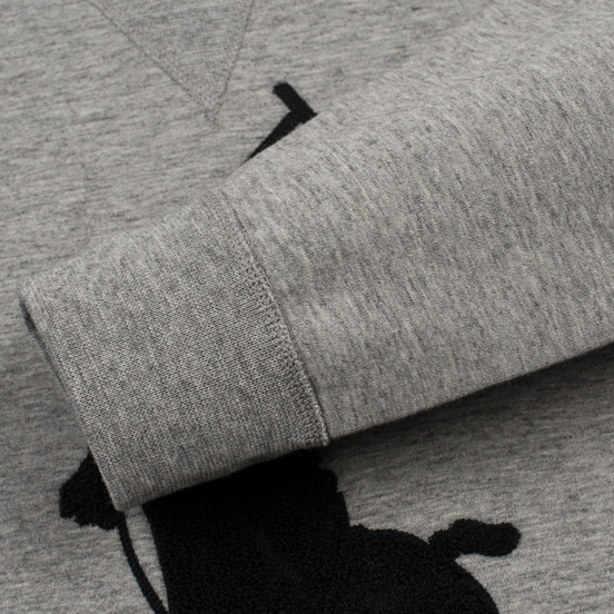 Мужская толстовка Polo Ralph Lauren Signature Embroidered Big Pony Crew Neck Battalion Grey Heather/Black