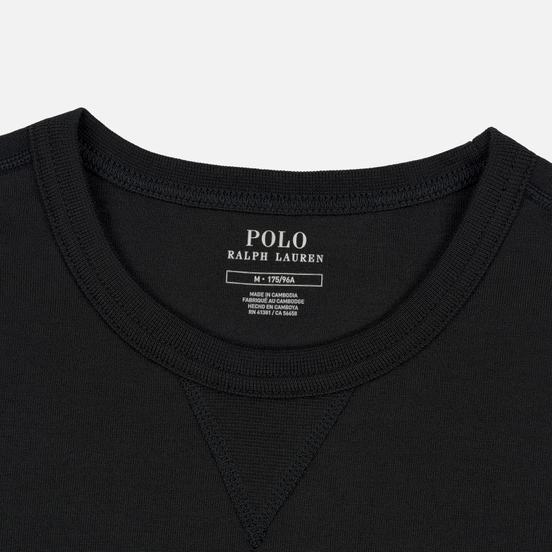 Мужская толстовка Polo Ralph Lauren Signature Embroidered Big Pony Crew Neck Black