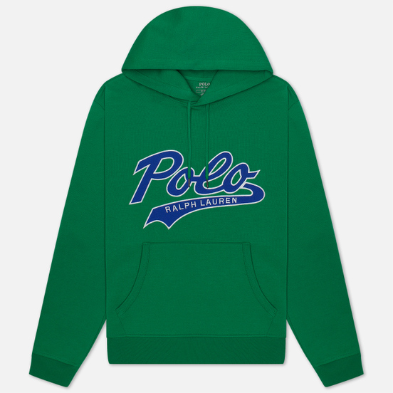 Мужская толстовка Polo Ralph Lauren Signature Logo Sporty Style Hoodie Chroma Green