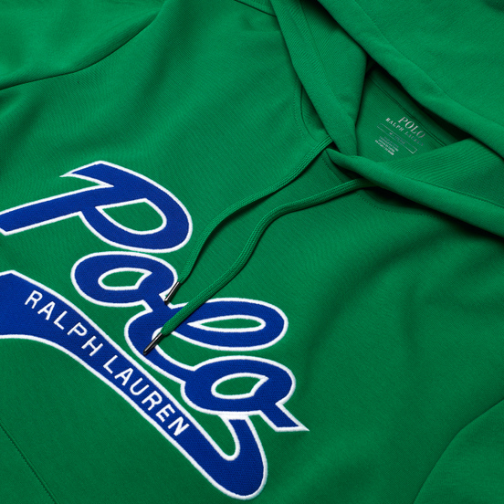 Мужская толстовка Polo Ralph Lauren Signature Logo Sporty Style Hoodie Chroma Green
