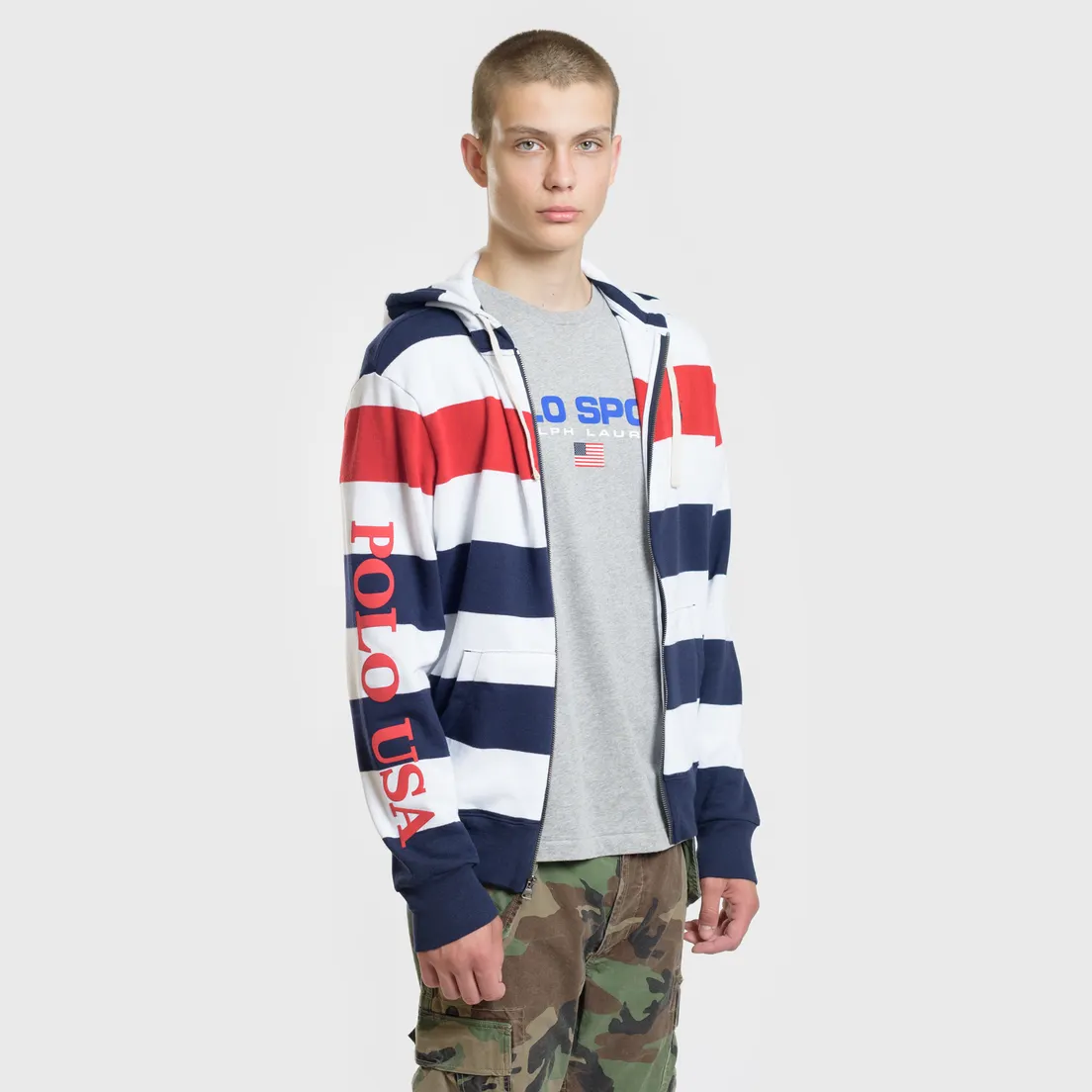 Polo Ralph Lauren Мужская толстовка Stripe Hoodie