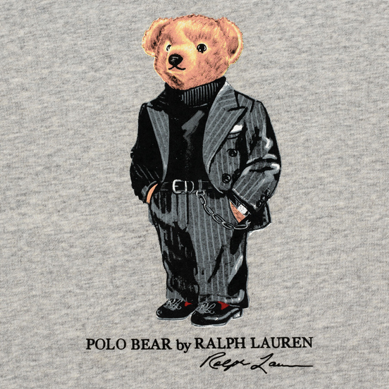 Мужская толстовка Polo Ralph Lauren Suit Bear Fleece Stadium Pepper Heather