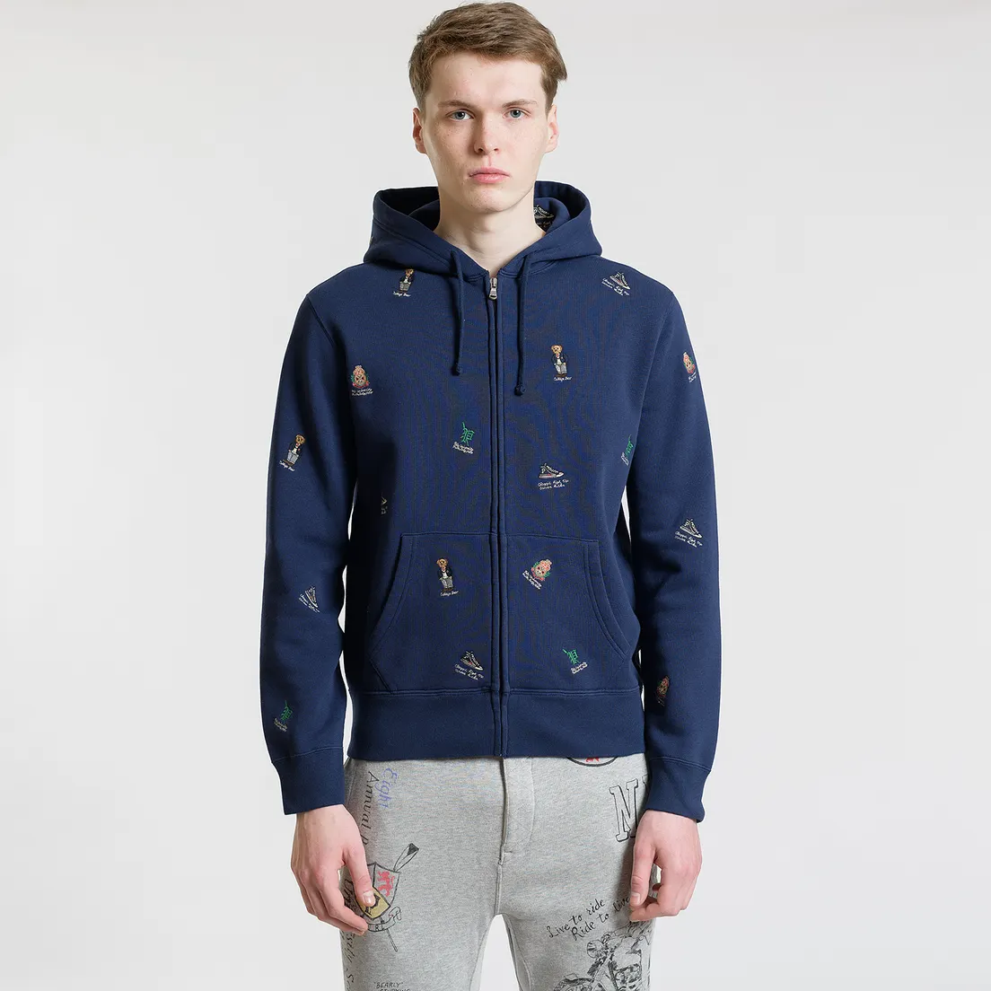 Polo Ralph Lauren Мужская толстовка Vintage Print Bear Hoodie