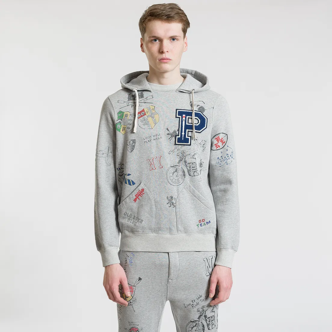 Polo Ralph Lauren Мужская толстовка Vintage Print Hoodie