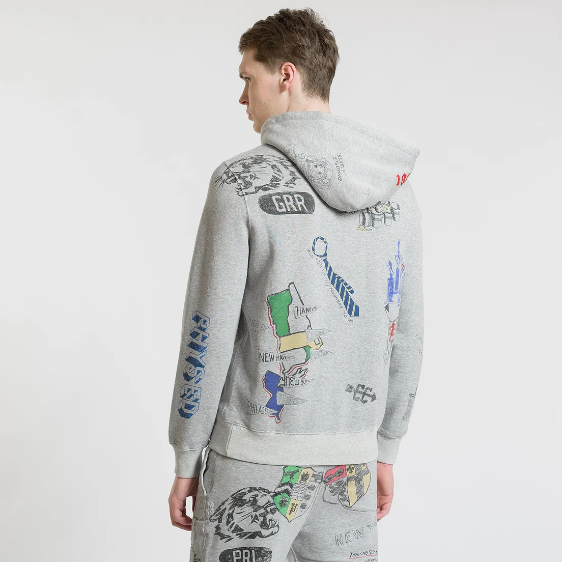 Polo Ralph Lauren Мужская толстовка Vintage Print Hoodie