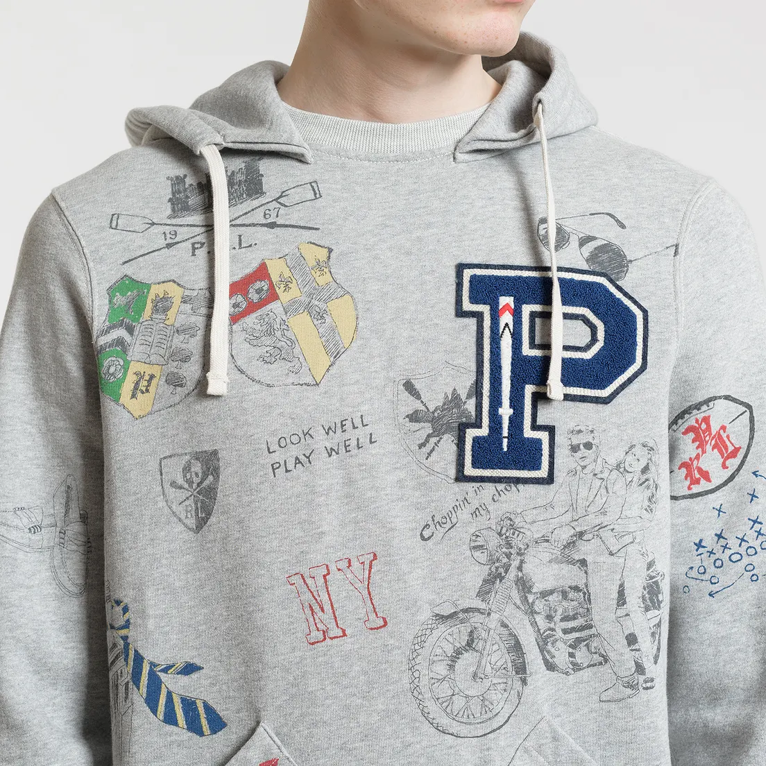 Polo Ralph Lauren Мужская толстовка Vintage Print Hoodie