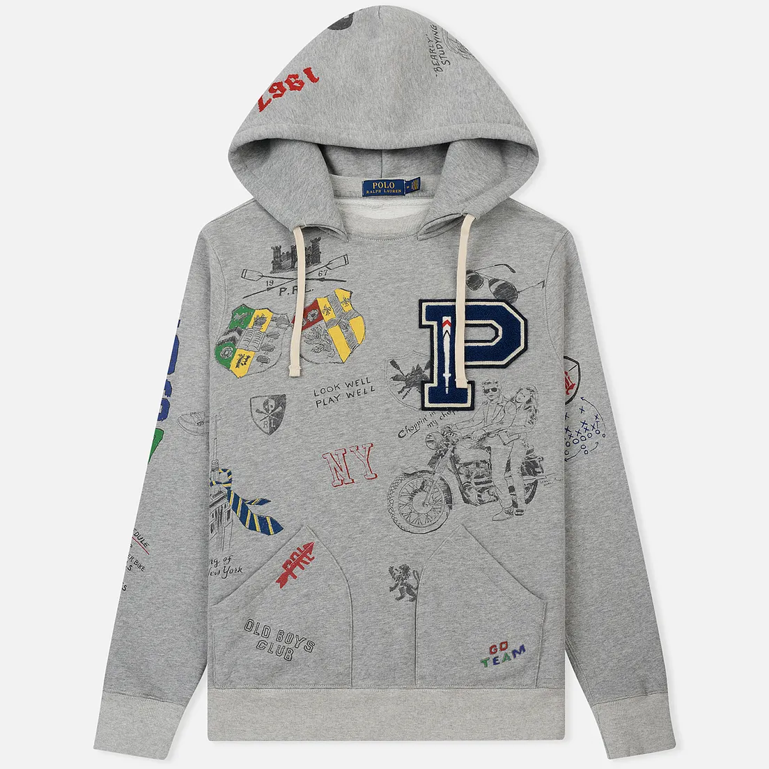 Polo Ralph Lauren Мужская толстовка Vintage Print Hoodie