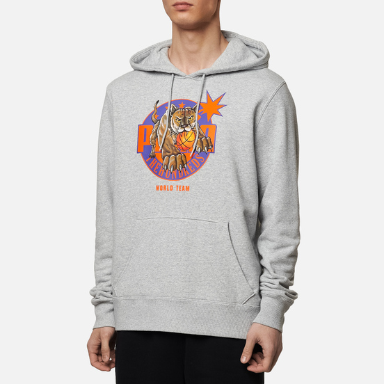 Мужская толстовка Puma x The Hundreds Print Hoodie Light Gray Heather