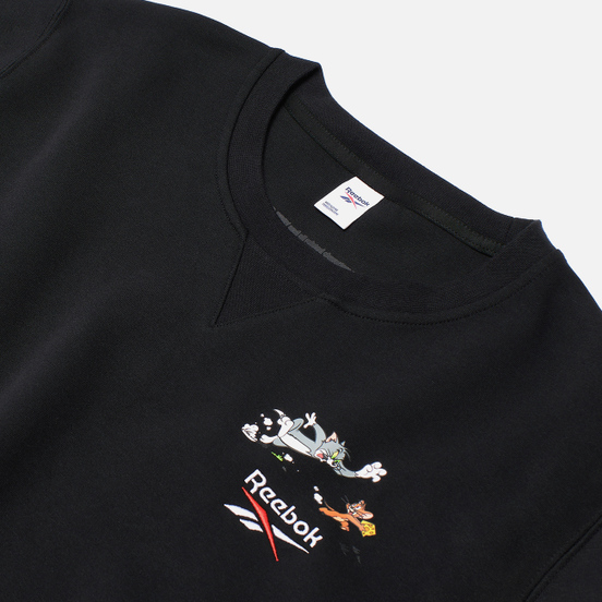 Мужская толстовка Reebok x Tom & Jerry Oversize Crew Neck Black