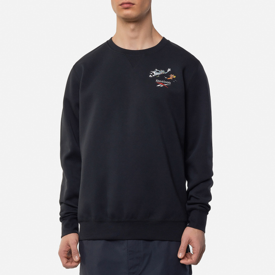 Мужская толстовка Reebok x Tom & Jerry Oversize Crew Neck Black
