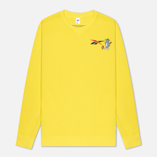 Мужская толстовка Reebok x Tom & Jerry Oversize Crew Neck Bright Yellow